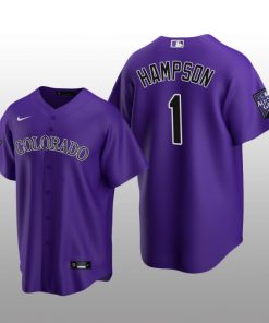 2021 All-Star Game Colorado Rockies Alternate Jersey Replica Garrett Hampson Purple