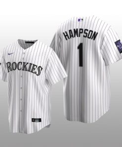2021 All-Star Game Colorado Rockies Home Jersey Replica Garrett Hampson White