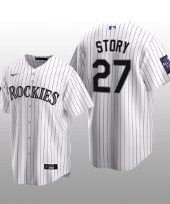 2021 All-Star Game Colorado Rockies Home Jersey Replica Trevor Story White