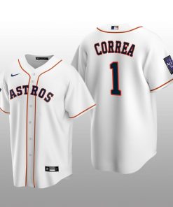 2021 All-Star Game Houston Astros White Home Jersey Replica Carlos Correa