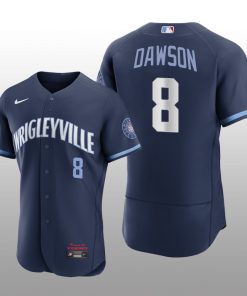 2021 City Connect Chicago Cubs Andre Dawson Authentic Navy Jersey