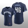 2021 City Connect Chicago Cubs Craig Kimbrel Authentic Navy Jersey
