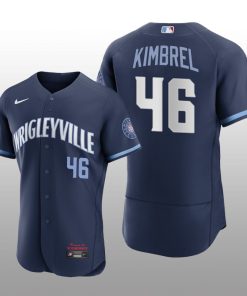 2021 City Connect Chicago Cubs Craig Kimbrel Authentic Navy Jersey