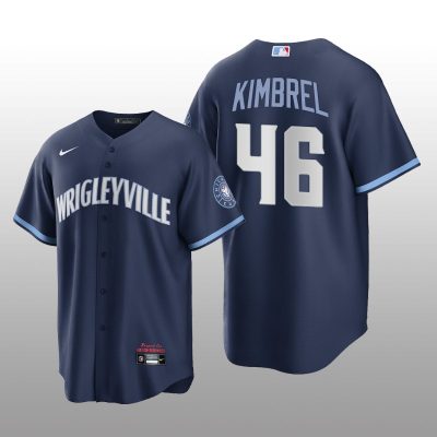 City Connect Chicago Cubs Craig Kimbrel Replica Navy Jersey