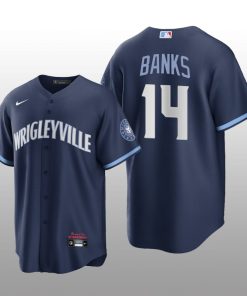 2021 City Connect Chicago Cubs Ernie Banks Replica Navy Jersey