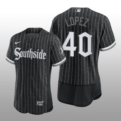 City Connect White Sox Black Authentic Men's Jersey Reynaldo Lopez