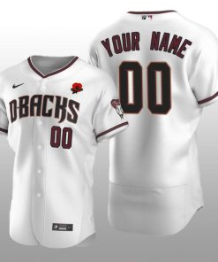 2021 Memorial Day Arizona Diamondbacks Authentic White Custom Jersey
