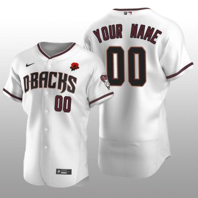 Memorial Day Arizona Diamondbacks Authentic White Custom Jersey