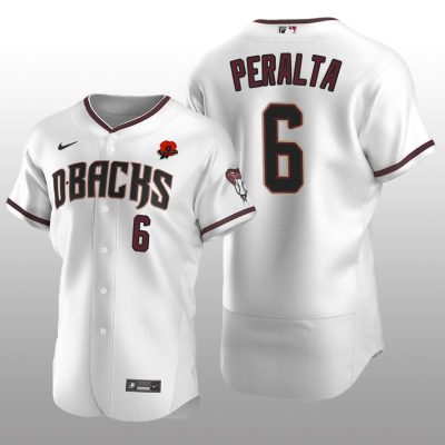 Memorial Day Arizona Diamondbacks Authentic White David Peralta Jersey