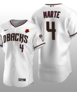 2021 Memorial Day Arizona Diamondbacks Authentic White Ketel Marte Jersey