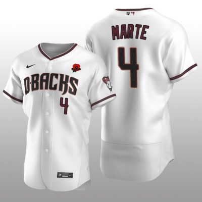 Memorial Day Arizona Diamondbacks Authentic White Ketel Marte Jersey