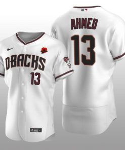 2021 Memorial Day Arizona Diamondbacks Authentic White Nick Ahmed Jersey
