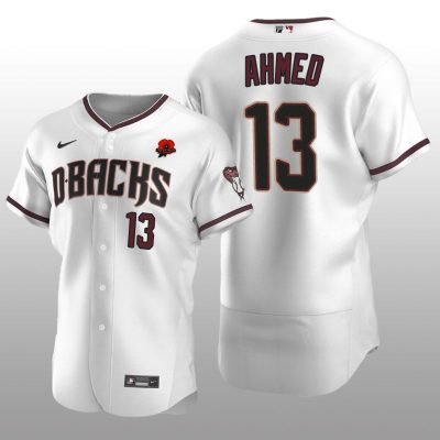 Memorial Day Arizona Diamondbacks Authentic White Nick Ahmed Jersey