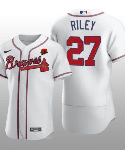 2021 Memorial Day Austin Riley Authentic White Jersey Atlanta Braves