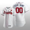 2021 Memorial Day Custom Authentic White Jersey Atlanta Braves