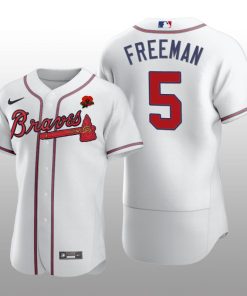 2021 Memorial Day Freddie Freeman Authentic White Jersey Atlanta Braves