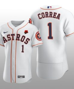 2021 Memorial Day Houston Astros Carlos Correa Authentic White Jersey