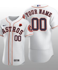 2021 Memorial Day Houston Astros Custom Authentic White Jersey