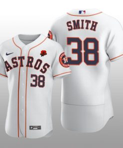 2021 Memorial Day Houston Astros Joe Smith Authentic White Jersey