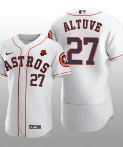 2021 Memorial Day Houston Astros Jose Altuve Authentic White Jersey