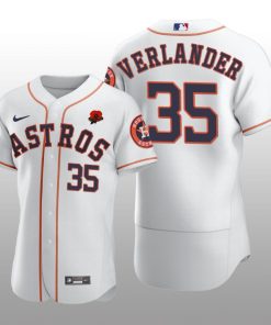 2021 Memorial Day Houston Astros Justin Verlander Authentic White Jersey