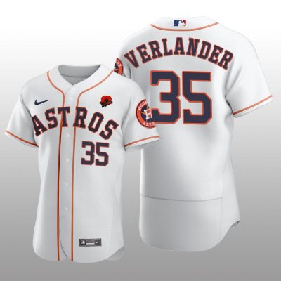 Memorial Day Houston Astros Justin Verlander Authentic White Jersey
