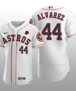 2021 Memorial Day Houston Astros Yordan Alvarez Authentic White Jersey