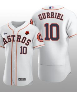 2021 Memorial Day Houston Astros Yuli Gurriel Authentic White Jersey