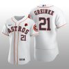 2021 Memorial Day Houston Astros Zack Greinke Authentic White Jersey