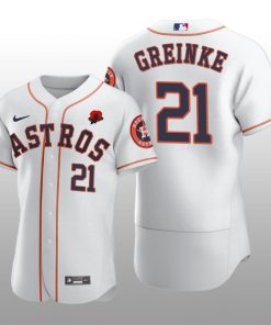 2021 Memorial Day Houston Astros Zack Greinke Authentic White Jersey