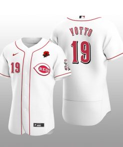 2021 Memorial Day Joey Votto Authentic White Jersey Cincinnati Reds