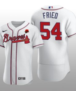 2021 Memorial Day Max Fried Authentic White Jersey Atlanta Braves
