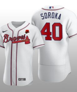 2021 Memorial Day Mike Soroka Authentic White Jersey Atlanta Braves