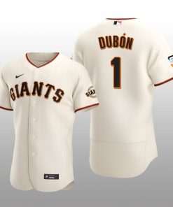 2021 Pride Month San Francisco Giants Mauricio Dubon Authentic Home Cream Jersey