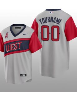 Angels Custom 2021 Little League Classic Gray Road Replica Jersey