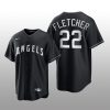 Angels David Fletcher 2021 All Black Fashion Serise Replica Jersey Black White