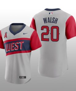 Angels Jared Walsh 2021 Little League Classic Gray Road Authentic Jersey