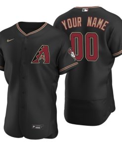 Arizona Diamondbacks 2020 Alternate Black Authentic Men's Custom Jersey