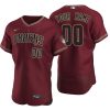 Arizona Diamondbacks 2020 Alternate Crimson Authentic Men's Custom Jersey