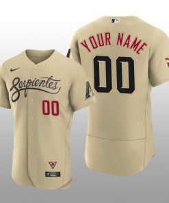 Arizona Diamondbacks Custom 2021 City Connect Authentic Gold Jersey