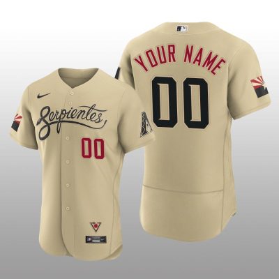 Arizona Diamondbacks Custom City Connect Authentic Gold Jersey