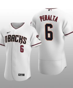 Arizona Diamondbacks David Peralta Authentic Home White Jersey