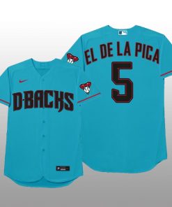 Arizona Diamondbacks Eduardo Escobar 2021 MLB Players Weekend Nickname Blue Jersey