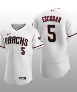 Arizona Diamondbacks Eduardo Escobar Authentic Home White Jersey