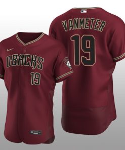 Arizona Diamondbacks Josh VanMeter Authentic Alternate Crimson. Jersey
