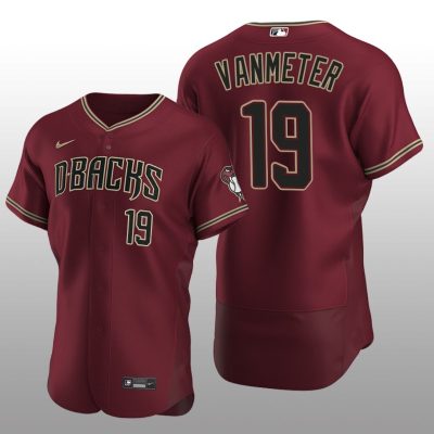 Arizona Diamondbacks Josh VanMeter Authentic Alternate Crimson. Jersey