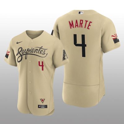 Arizona Diamondbacks Ketel Marte City Connect Authentic Gold Jersey
