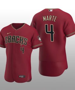 Arizona Diamondbacks Ketel Marte Authentic Alternate Crimson Jersey