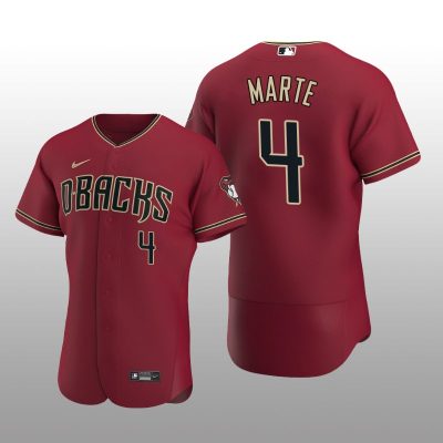 Arizona Diamondbacks Ketel Marte Authentic Alternate Crimson Jersey