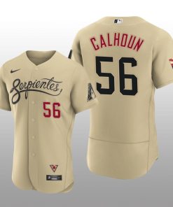 Arizona Diamondbacks Kole Calhoun 2021 City Connect Authentic Gold Jersey
